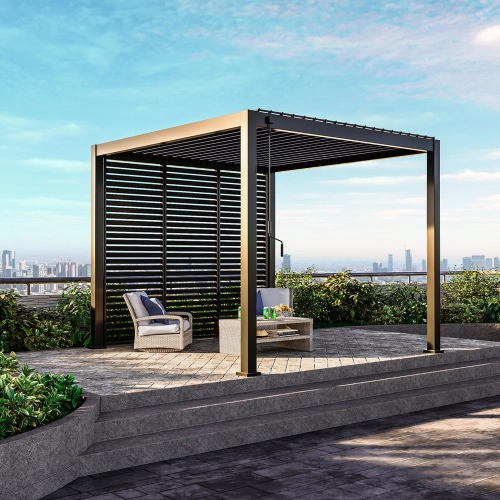 Pergola ogrodowa MIRADOR Premium 111 Delux 3 x 4m Antracyt